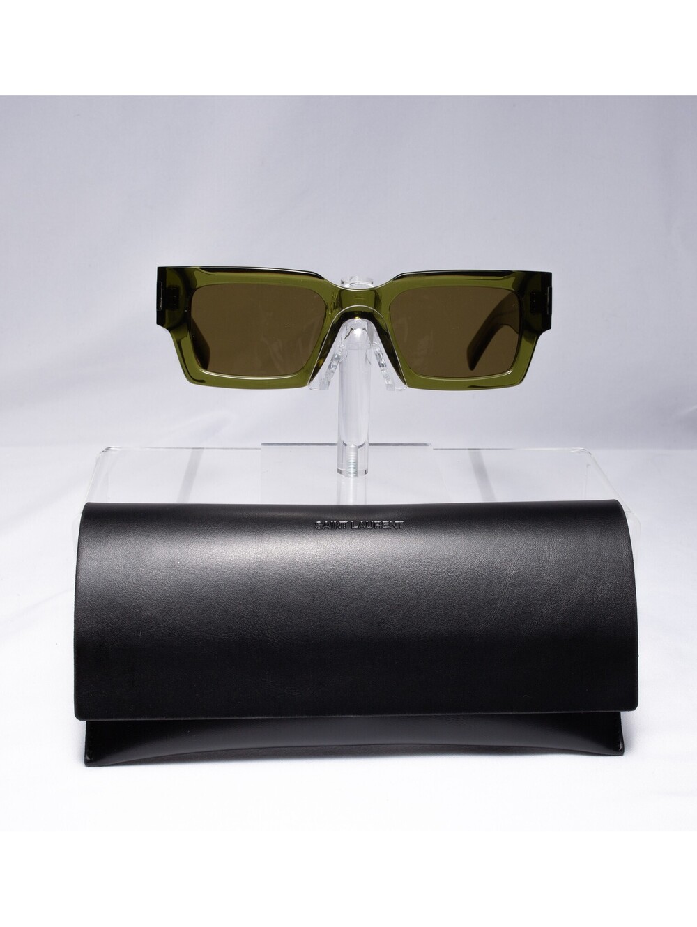 Saint Laurent Ysl Green Unisex Green